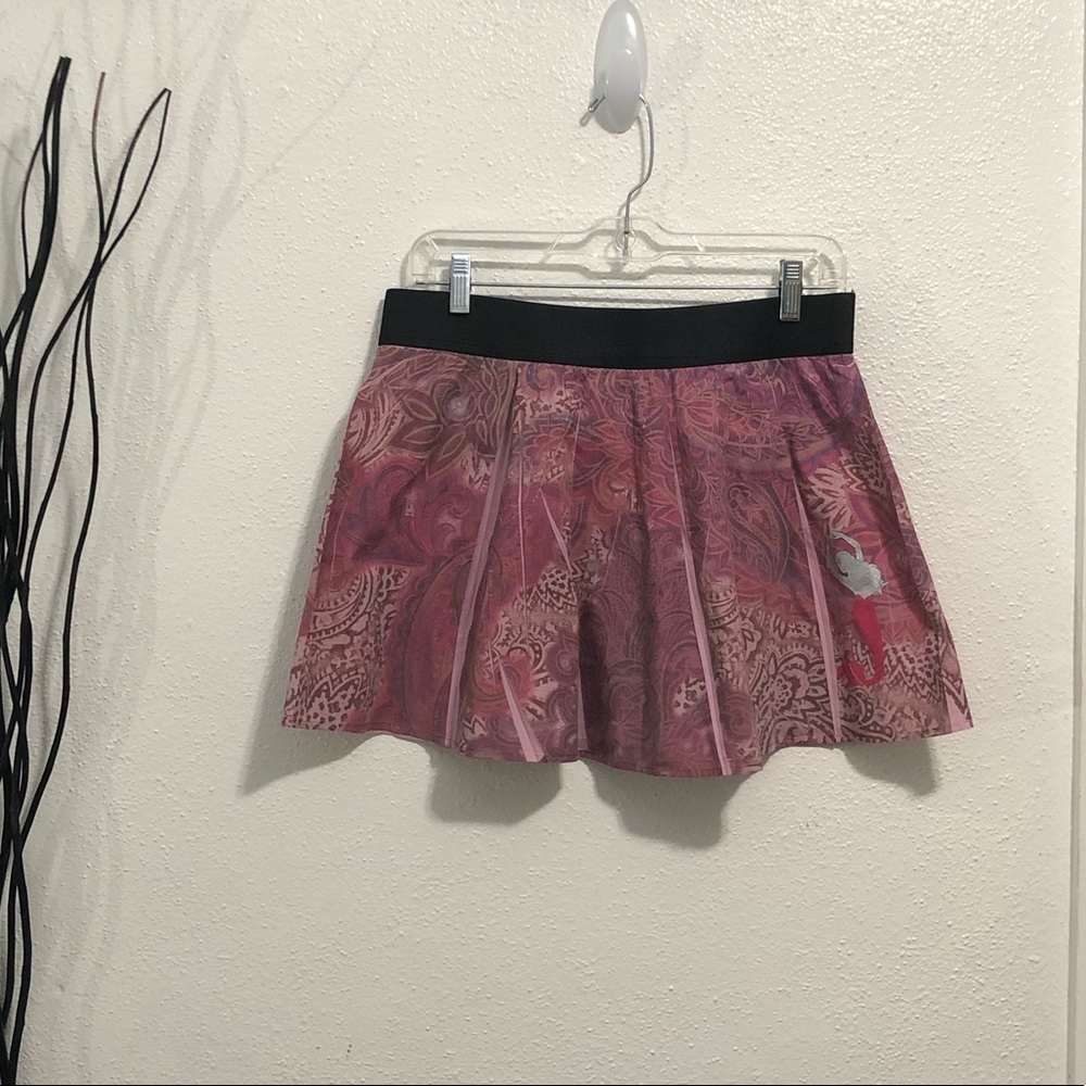 L8teR Pink Hand Painted Mermaid Mini Skirt OOAK